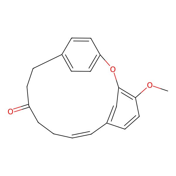 2D Structure of 4-Methoxy-2-oxatricyclo[13.2.2.13,7]icosa-1(17),3,5,7(20),8,15,18-heptaen-12-one