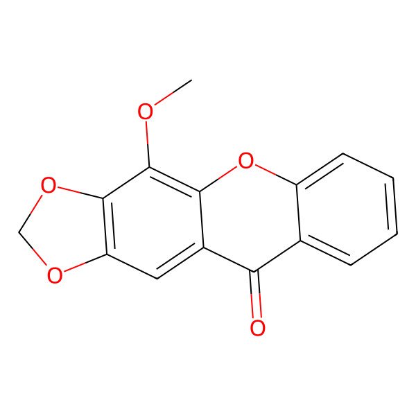 2D Structure of 4-Methoxy-2,3-methylendioxyxanthon 2D Structure of 4-Methoxy-2,3-methylendioxyxanthon