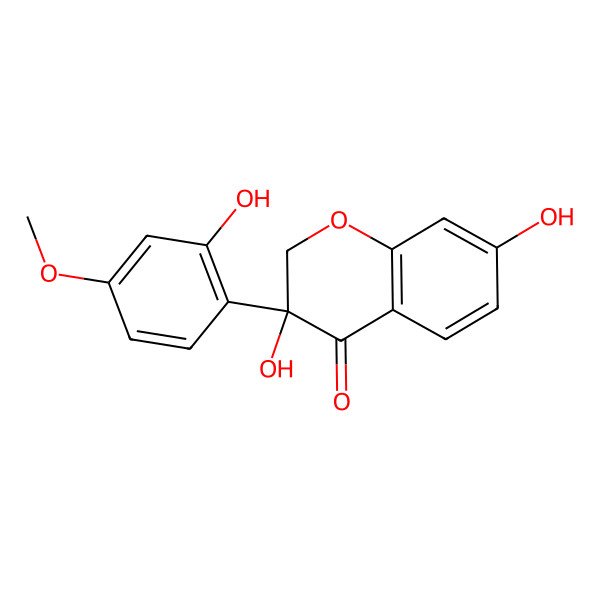 2D Structure of 4'-Methoxy-2',3,7-trihydroxyisoflavanone