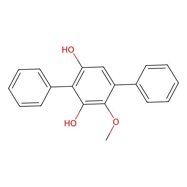 2D Structure of 4-Methoxy-2,5-diphenylbenzene-1,3-diol