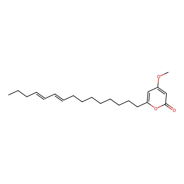 2D Structure of 4-Methoxy-6-pentadeca-9,11-dienylpyran-2-one