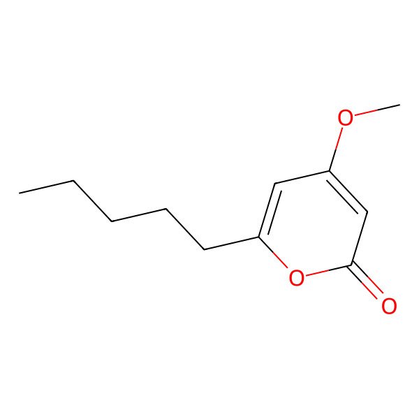 2D Structure of 4-Methoxy-6-pentyl-2H-pyran-2-one
