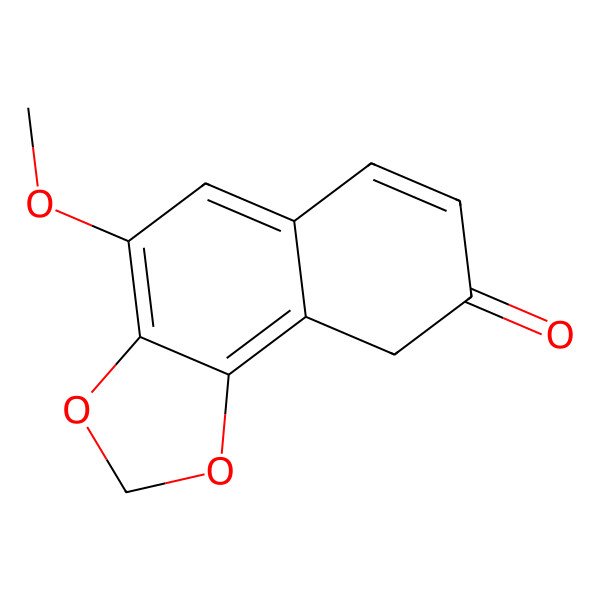 2D Structure of 4-methoxy-9H-benzo[g][1,3]benzodioxol-8-one