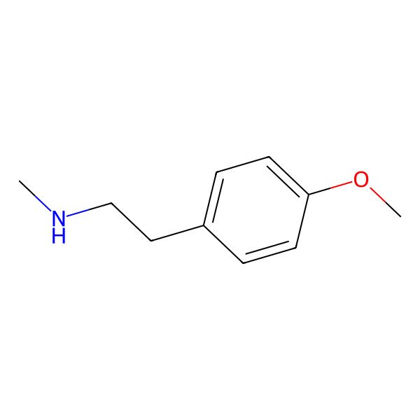 2D Structure of 4-Methoxy-N-methylbenzeneethanamine