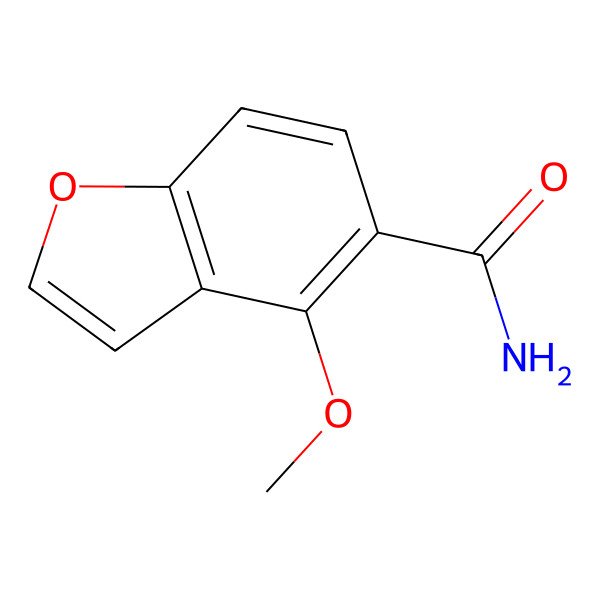 2D Structure of 4-Methoxybenzofuran-5-carboxamide