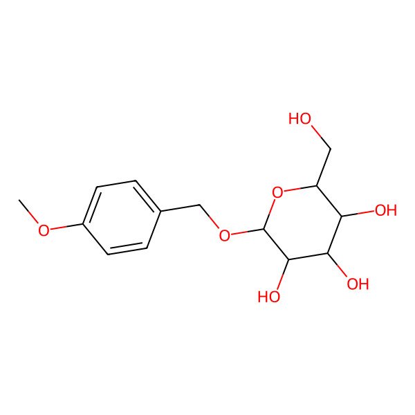 2D Structure of 4-Methoxybenzyl beta-D-glucopyranoside
