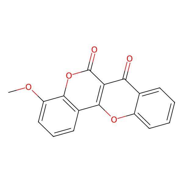 2D Structure of 4-Methoxychromeno[4,3-b]chromene-6,7-dione