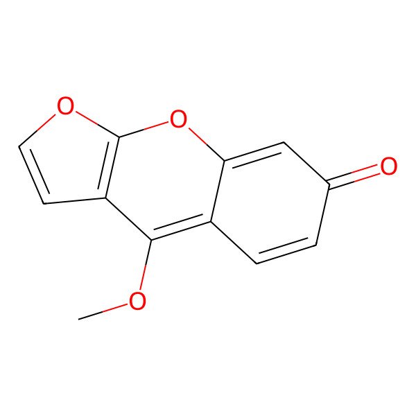 2D Structure of 4-Methoxyfuro[2,3-b]chromen-7-one