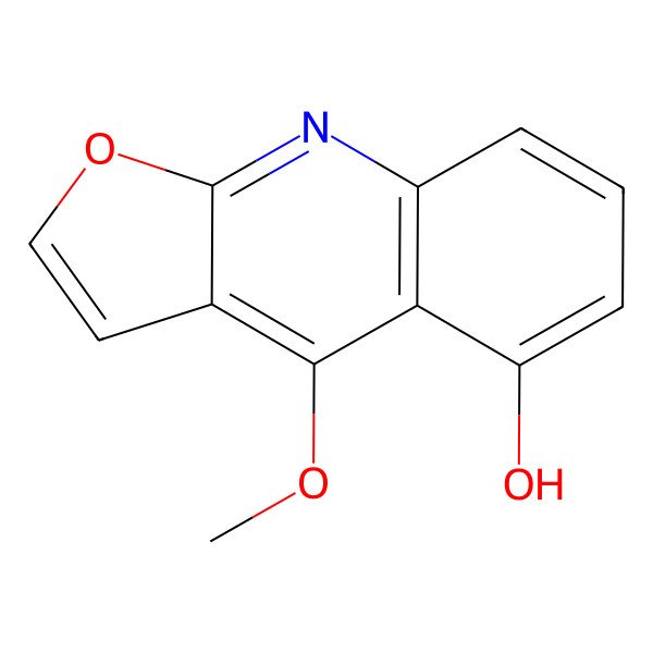 2D Structure of 4-Methoxyfuro[2,3-b]quinolin-5-ol