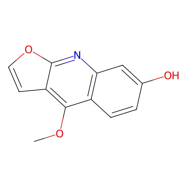 2D Structure of 4-Methoxyfuro(2,3-b)quinolin-7-ol 2D Structure of 4-Methoxyfuro(2,3-b)quinolin-7-ol