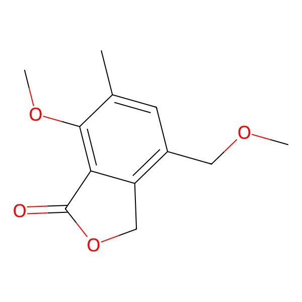 2D Structure of 4-(methoxymethyl)-7-methoxy-6-methyl-1(3H)-isobenzofuranone