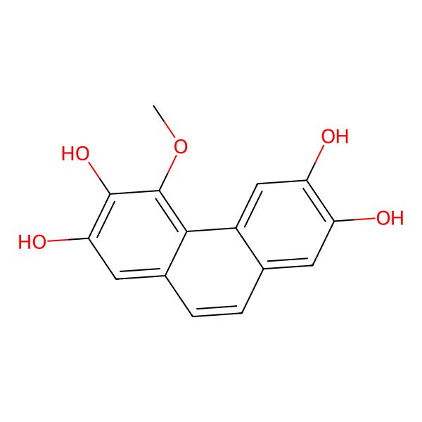 2D Structure of 4-Methoxyphenanthrene-2,3,6,7-tetrol