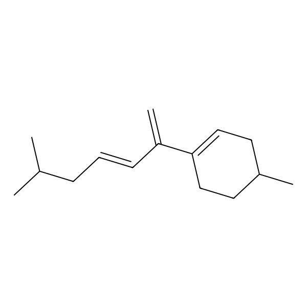 2D Structure of 4-Methyl-1-(6-methylhepta-1,3-dien-2-yl)cyclohexene