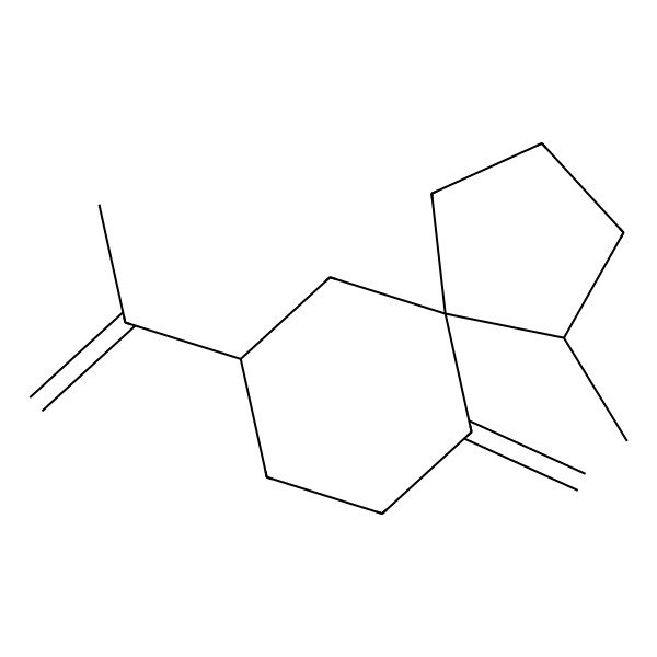 2D Structure of 4-Methyl-10-methylidene-7-prop-1-en-2-ylspiro[4.5]decane