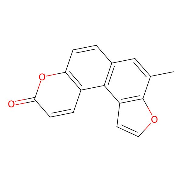2D Structure of 4-Methyl-[1]benzofuro[4,5-f]chromen-9-one