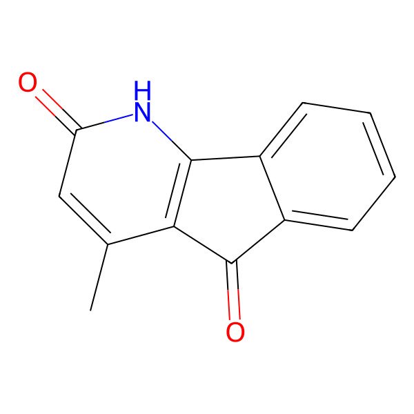 2D Structure of 4-methyl-1H-indeno[1,2-b]pyridine-2,5-dione
