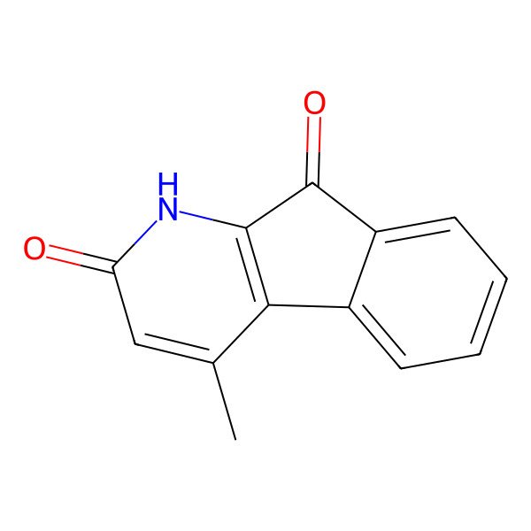 2D Structure of 4-methyl-1H-indeno[2,1-b]pyridine-2,9-dione