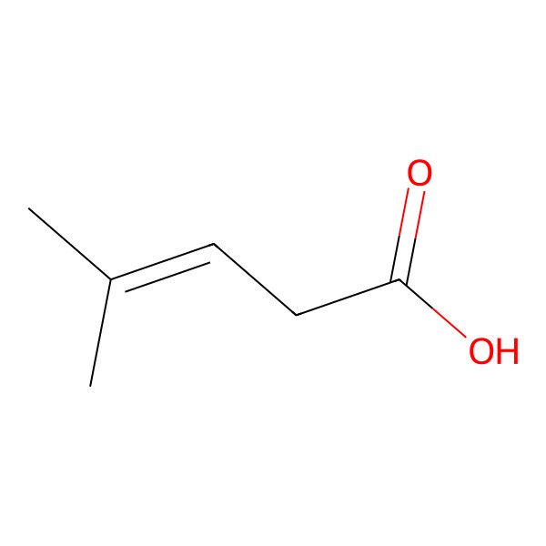 2D Structure of 4-Methyl-3-pentenoic acid
