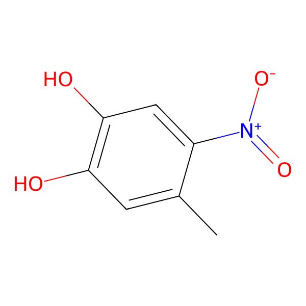 2D Structure of 4-Methyl-5-nitrocatechol