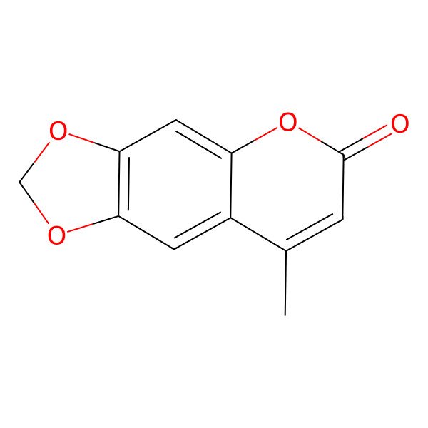 2D Structure of 4-Methyl-6,7-methylenedioxycoumarin