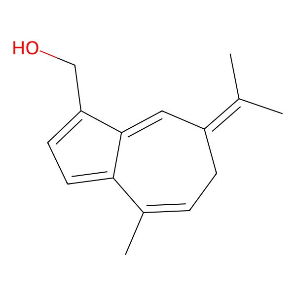 2D Structure of (4-methyl-7-propan-2-ylidene-6H-azulen-1-yl)methanol