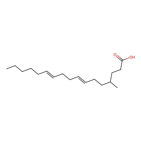2D Structure of 4-Methyl-7,11-heptadecadienoic acid