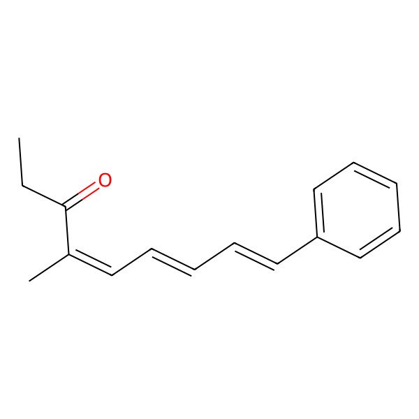 2D Structure of 4-Methyl-9-phenylnona-4,6,8-trien-3-one