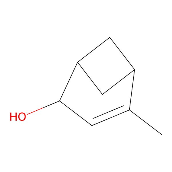 2D Structure of 4-Methylbicyclo[3.1.1]hept-3-en-2-ol