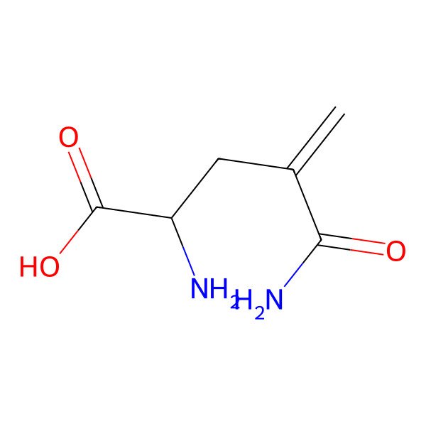 2D Structure of 4-Methylene-L-glutamine