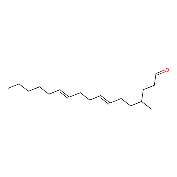 2D Structure of 4-Methylheptadeca-7,11-dienal