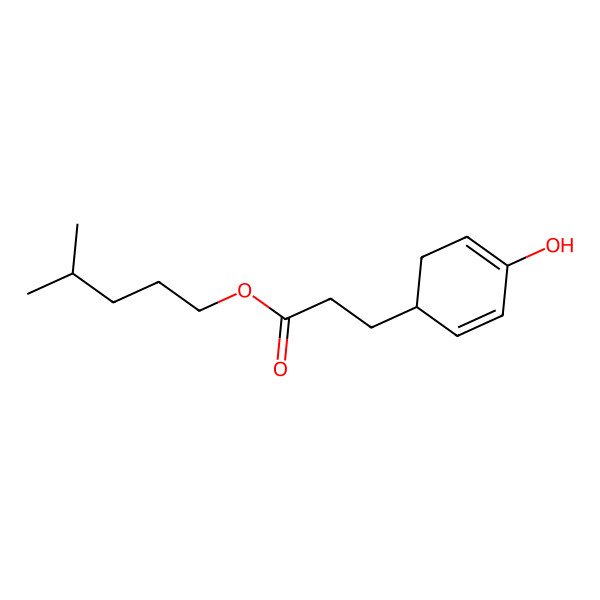 2D Structure of 4-Methylpentyl 3-(4-hydroxycyclohexa-2,4-dien-1-yl)propanoate