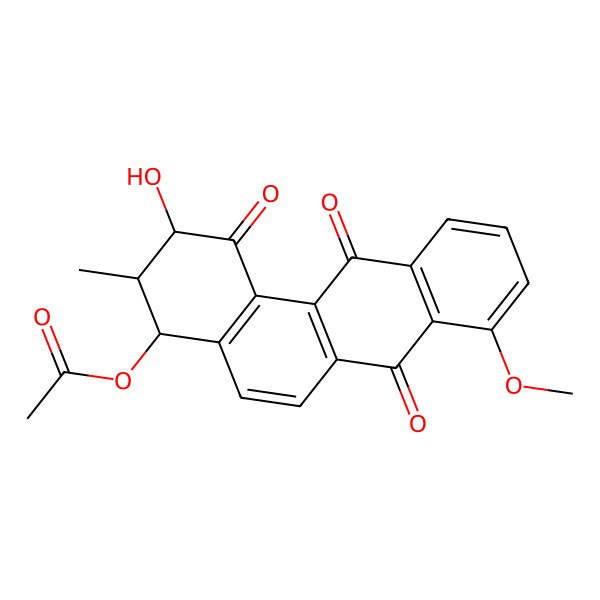 2D Structure of 4-O-acetyl-rubiginone D2