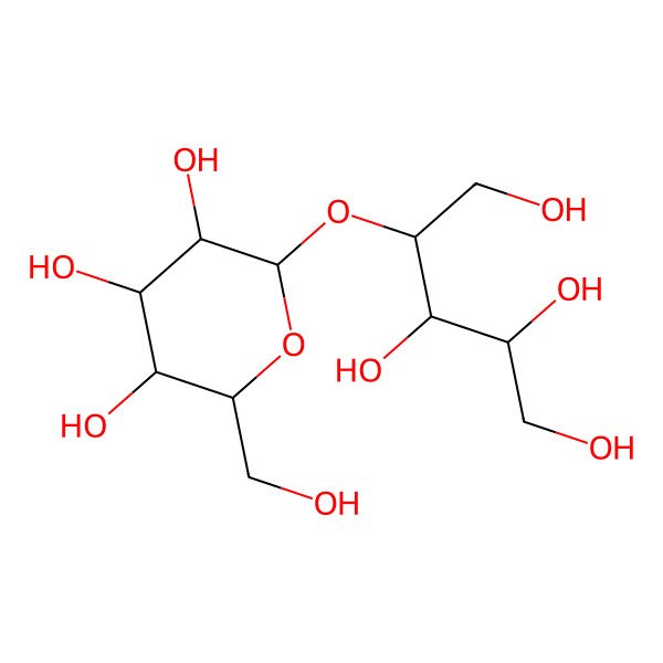 2D Structure of 4-O-(beta-D-Glucopyranosyl)-D-ribitol