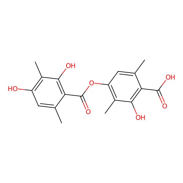 2D Structure of 4-O-Demethylbarbatic acid