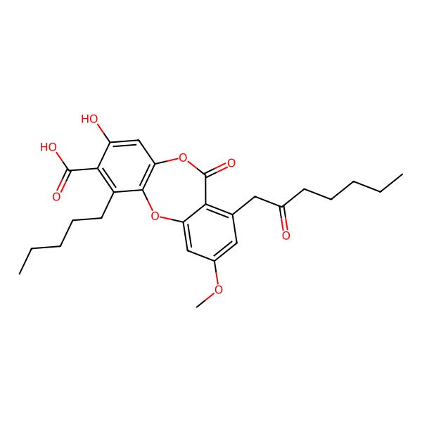 2D Structure of 4-O-Methylphysodic acid