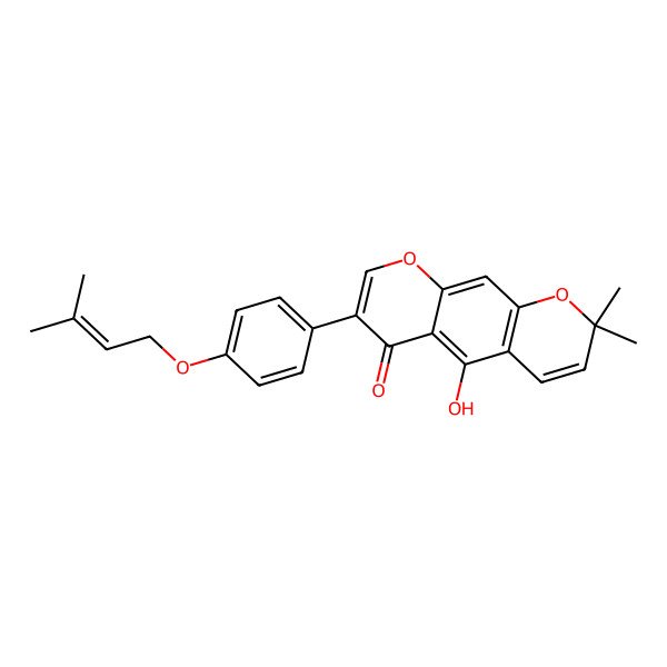 2D Structure of 4'-O-Prenylalpinumisoflavone