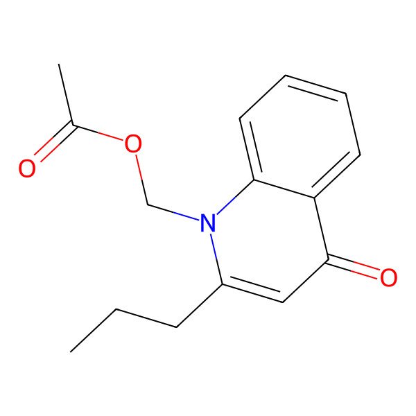 2D Structure of (4-Oxo-2-propylquinolin-1(4h)-yl)methyl acetate