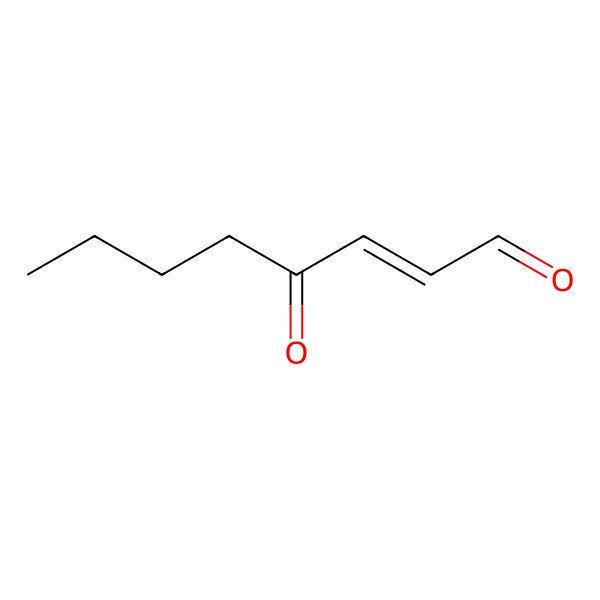2D Structure of 4-Oxo-oct-2-enal