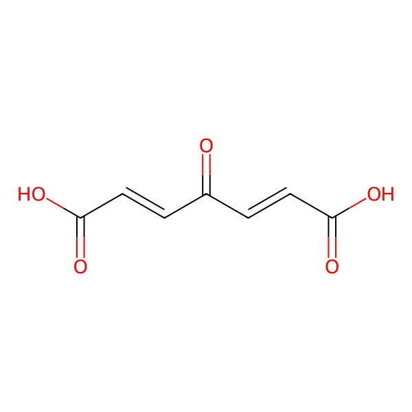 2D Structure of 4-oxohepta-2,5-dienedioic Acid