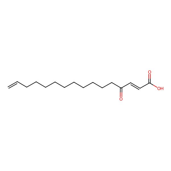 2D Structure of 4-Oxohexadeca-2,15-dienoic acid