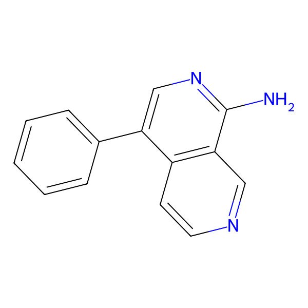 2D Structure of 4-Phenyl-[2,7]naphthyridin-1-amine