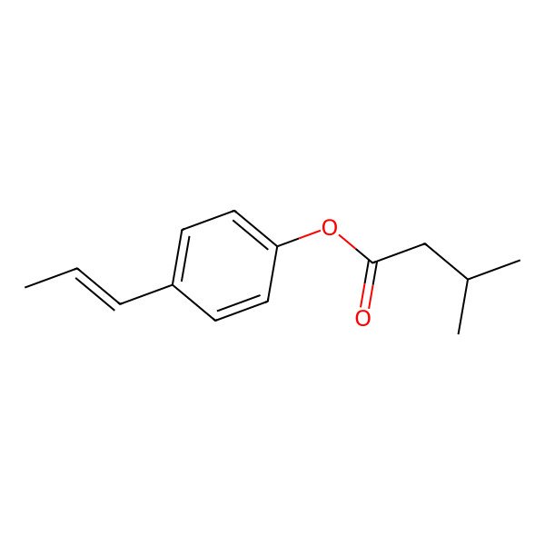 2D Structure of 4-(Prop-1-en-1-yl)phenyl 3-methylbutanoate