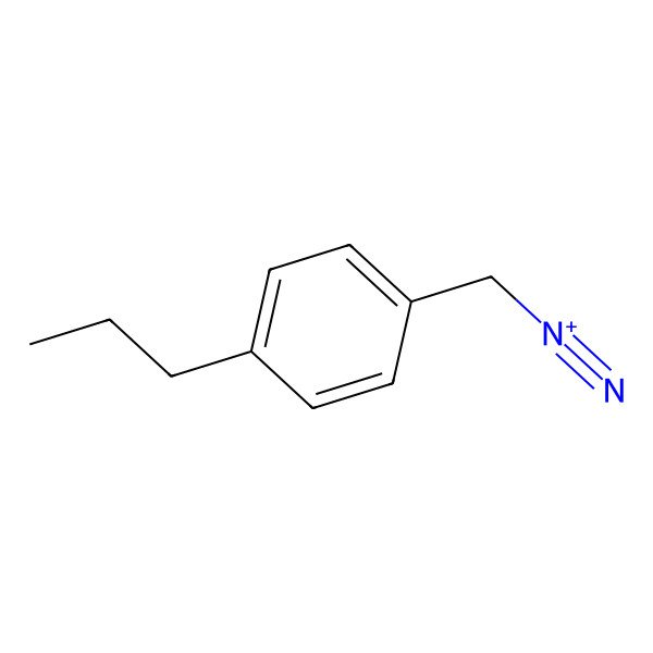 2D Structure of (4-Propylphenyl)methanediazonium