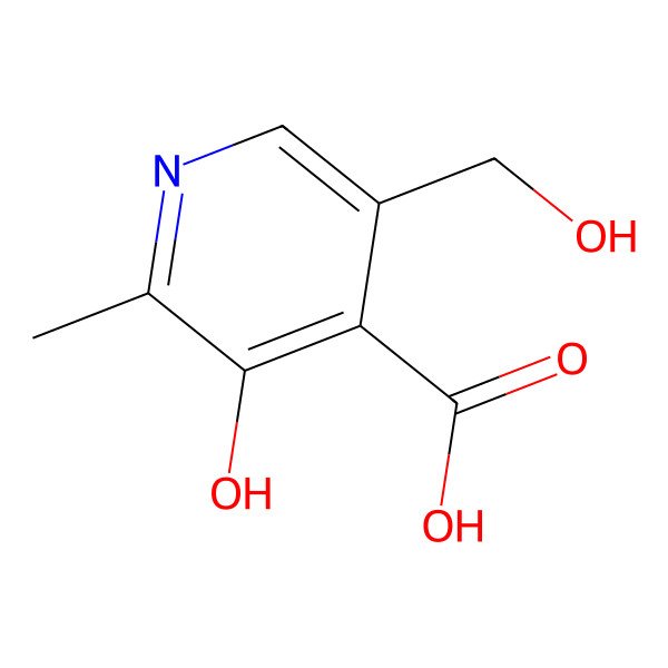 2D Structure of 4-Pyridoxic Acid