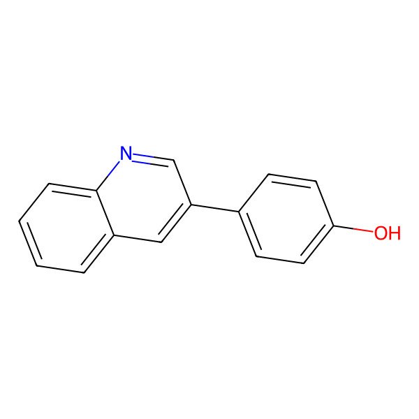 2D Structure of 4-Quinolin-3-ylphenol