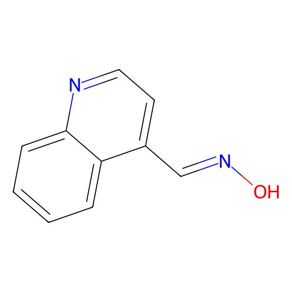 2D Structure of 4-Quinolinecarbaldehyde oxime