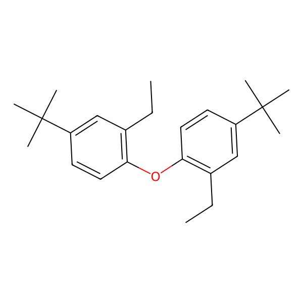 2D Structure of 4-Tert-butyl-1-(4-tert-butyl-2-ethylphenoxy)-2-ethylbenzene