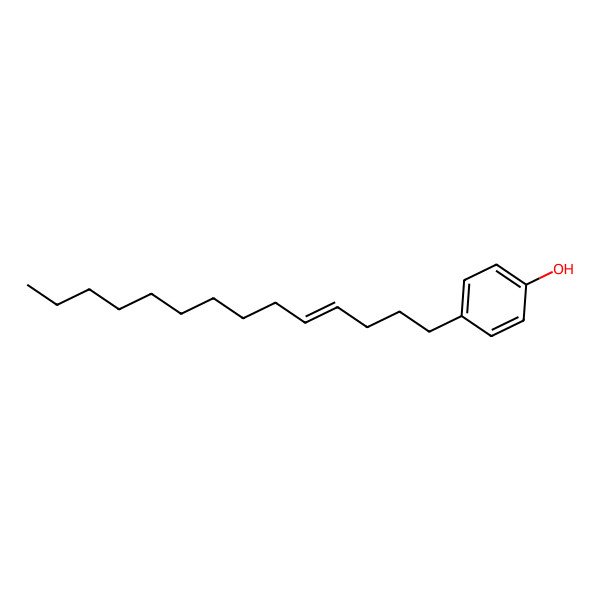 2D Structure of 4-Tetradec-4-enylphenol