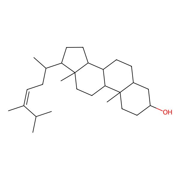 2D Structure of 17-(5,6-dimethylhept-4-en-2-yl)-10,13-dimethyl-2,3,4,5,6,7,8,9,11,12,14,15,16,17-tetradecahydro-1H-cyclopenta[a]phenanthren-3-ol