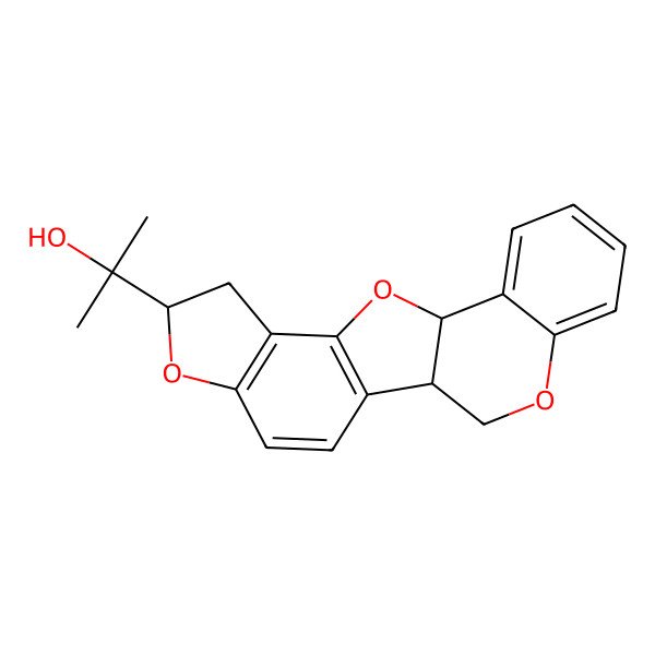 2D Structure of 2-(6,11,19-Trioxapentacyclo[10.8.0.02,10.05,9.013,18]icosa-2(10),3,5(9),13,15,17-hexaen-7-yl)propan-2-ol